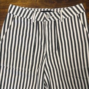 Black and White Striped Pants